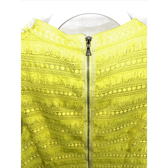 J. Crew Women’s MIDI Dress Size 8 Yellow Frilly Party Going Out Wedding - Picture 9 of 12